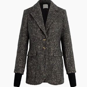 NWT Favorite Daughter Black Multi Tweed City Blazer XS